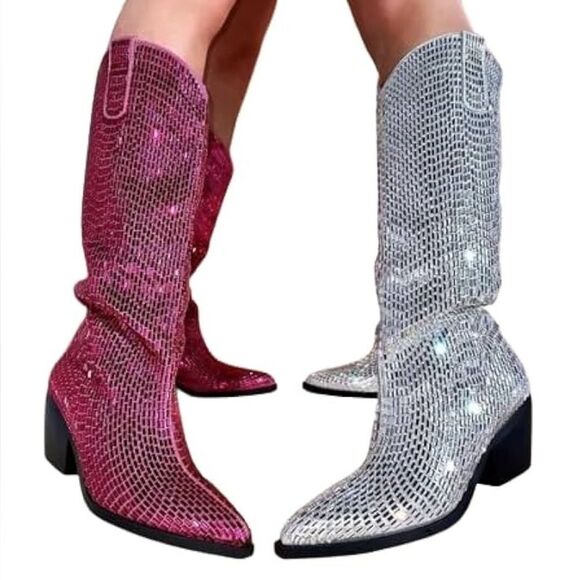 AZALEA WANG DRIVEN TALL WESTERN BOOTS size 7 - Picture 9 of 9